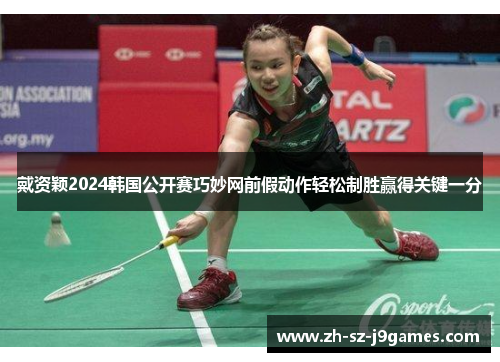 戴资颖2024韩国公开赛巧妙网前假动作轻松制胜赢得关键一分 戴资颖2024韩国公开赛巧妙网前假动作轻松制胜赢得关键一分